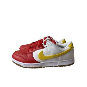 Nike By You Dunk Low White Red McDonald's Gum Bottom | FN0569-900 Men Size 10